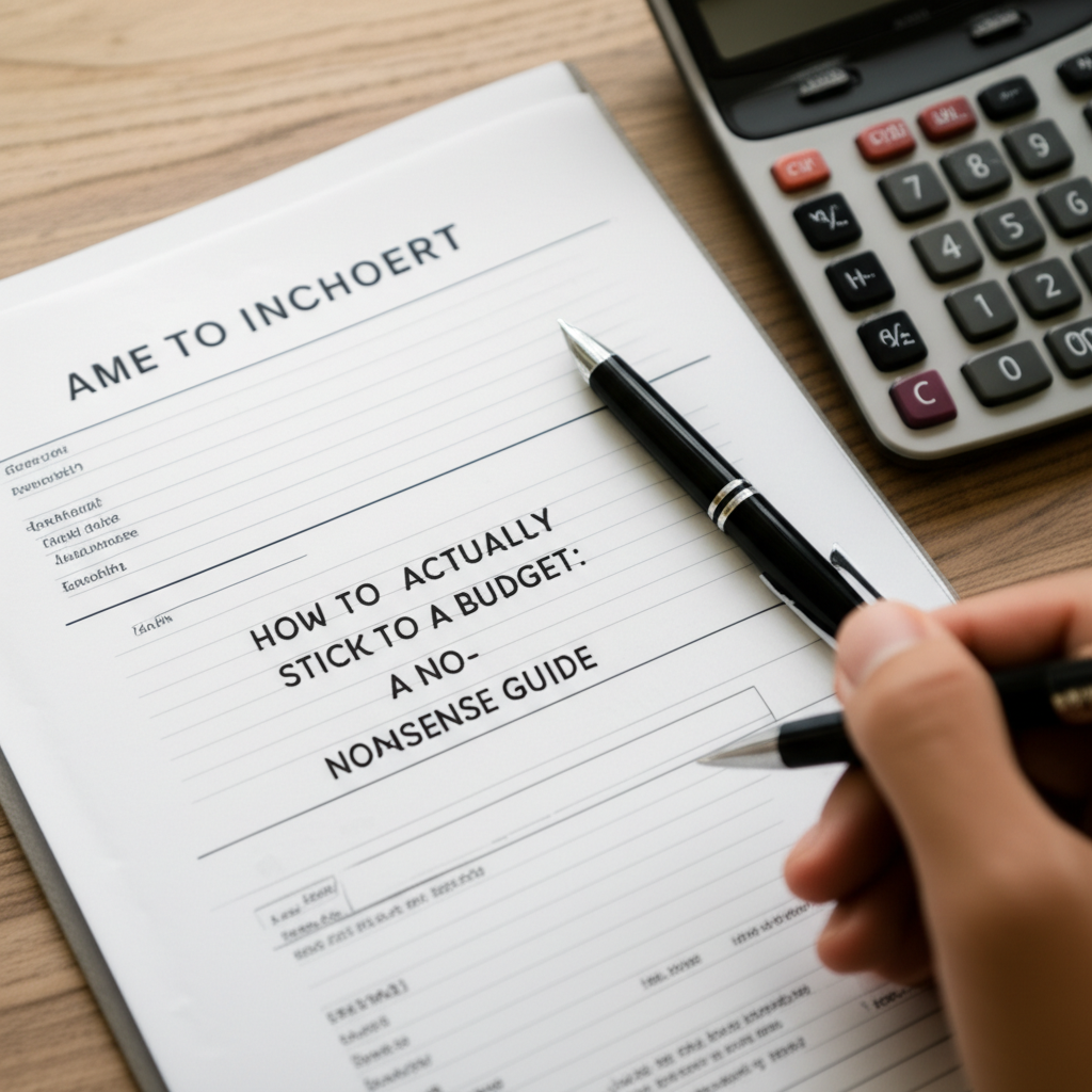Featured image for article: How to Actually Stick to a Budget: A No-Nonsense Guide
