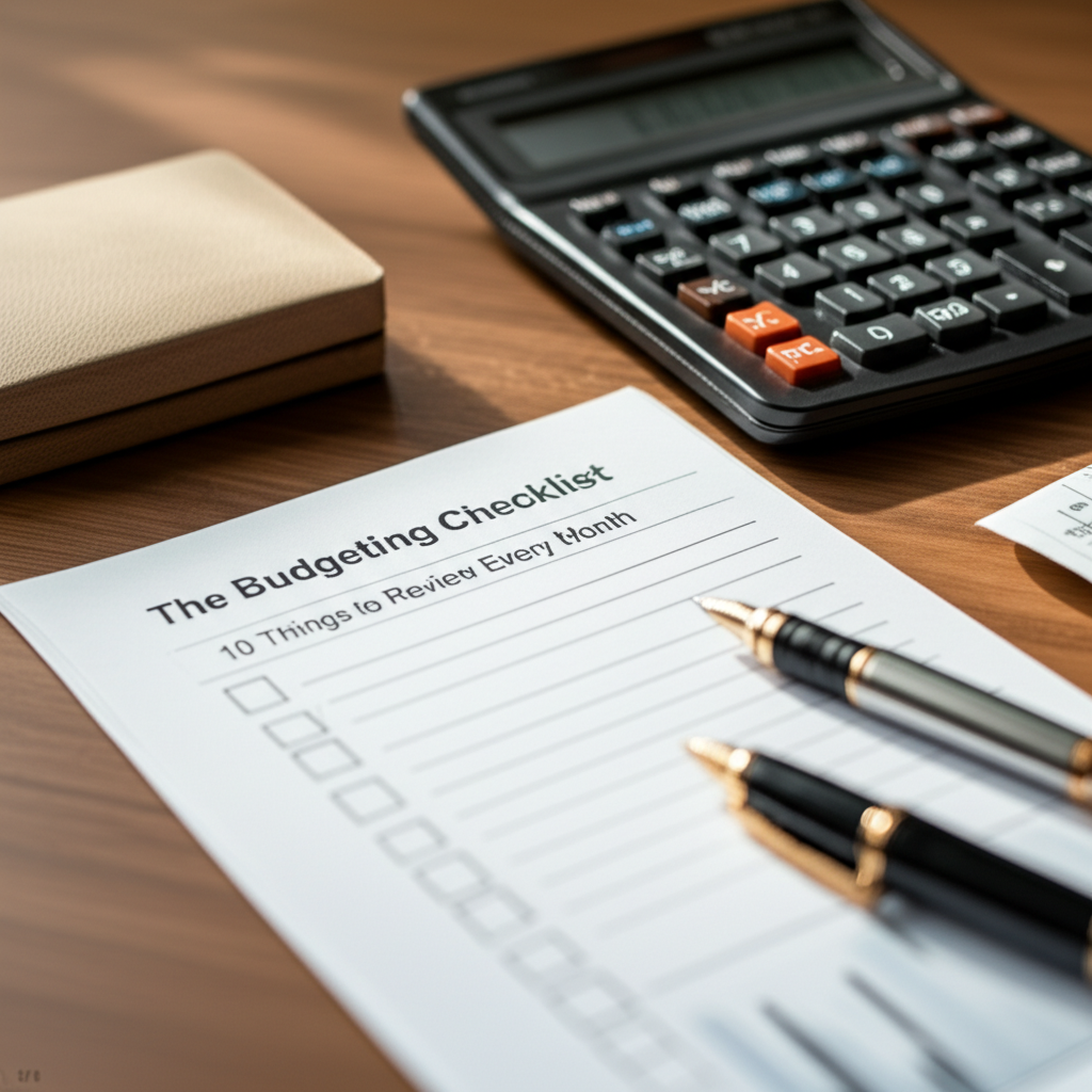 Featured image for article: The Budgeting Checklist: 10 Things to Review Every Month